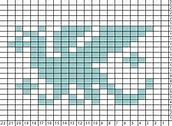 Image result for knitting dragon chart