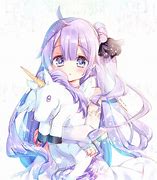 Image result for Anime Girl Hugging Unicorn