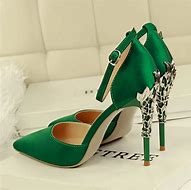Image result for Green High Heels Shoes