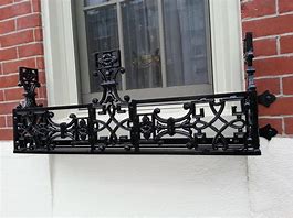 Image result for Wrought Iron Window Box Decorations
