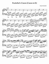Image result for Canon in D by Johann Pachelbel Piano