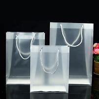 Image result for Clear Plastic Bags with Handles