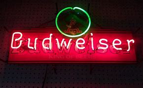 Image result for Budweiser Racing Fluorescent Sign