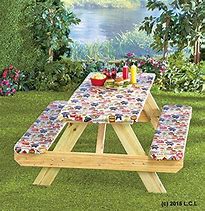 Image result for Fitted Picnic Table and Bench Covers