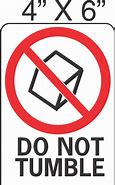 Image result for Do Not Tumble Symbol