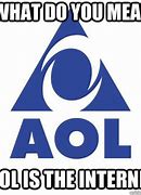 Image result for AOL Logo Sign Meme