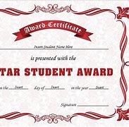 Image result for Best Student Certificate Formate