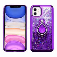 Image result for Purple Apple Glitter iPhone 11" Case