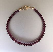 Image result for Garnet Bead Bracelet