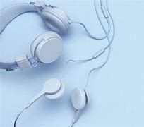 Image result for Blue Headphones Aesthetic