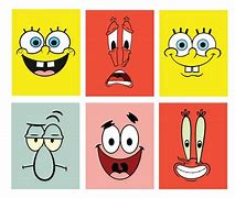 Image result for Spongebob Face Cut Out