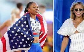 Image result for Allyson Felix Beyonce