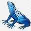 Image result for Blue Frog Clip Art