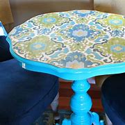 Image result for Decoupage Furniture with Fabric