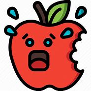 Image result for Bitten Apple Emoji