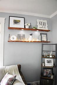 Image result for Living Room Bedroom Floating Shelves