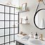 Image result for Bathroom Decor Ideas with White and Black Wallpaper