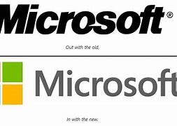 Image result for Old vs New Microsoft Logo