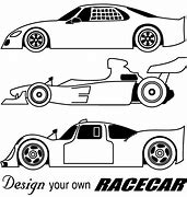 Image result for Black White NASCAR Race Car Outline Clip Art