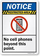 Image result for No Mobile Phone Sign