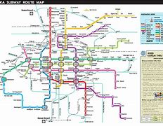 Image result for Osaka Subway Map Japanese