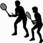 Image result for Cartoon Picture Playing Tennis Doubles