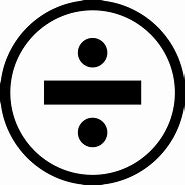 Image result for Divide Symbol