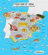Image result for Food Map of Spain for Kids