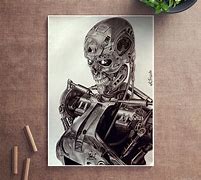 Image result for Robot Pencil Drawing