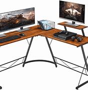 Image result for Home Office Desk Dual Monitors