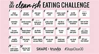 Image result for Clean Eating Challenge for Weight Loss Chart