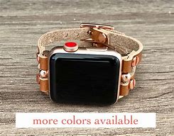 Image result for Rose Gold Apple Watch Leather Band