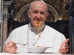 Image result for Pope Eating