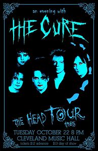 Image result for The Cure Tour Poster 80s