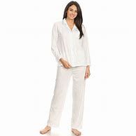 Image result for Button Down Long Sleeve Pajamas Polyester Lycra Khaki Colors