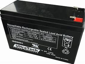Image result for 12V 7Ah Sealed Lead Acid Battery