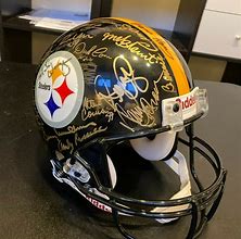 Image result for Signed Steelers Helmet