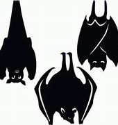 Image result for hang bats silhouettes clip art