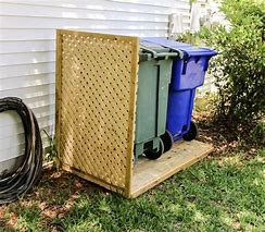 Image result for Trash Can Screen with Lattice