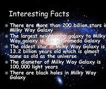 Image result for Facts About Milky Way