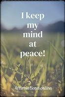 Image result for Peace of Mind Affirmations