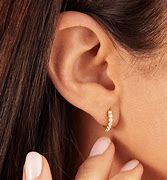 Image result for Gold Huggie Hoop Earrings