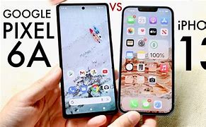 Image result for Pixel 6A Size vs iPhone 13