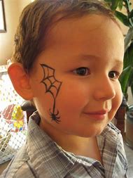Image result for Spider Face Paint Easy