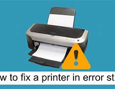 Image result for How to Resolve Printer in Error State