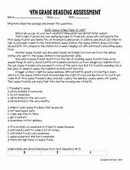 Image result for Summer Reading Assessment Template 4th Grade