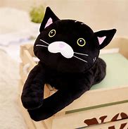 Image result for Cute Black Cat Plush