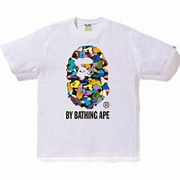 Image result for BAPE Shirt Rainbow Camo