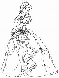 Image result for Disney Princess Belle Coloring Pages