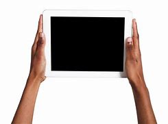 Image result for Black Hands Holding iPad